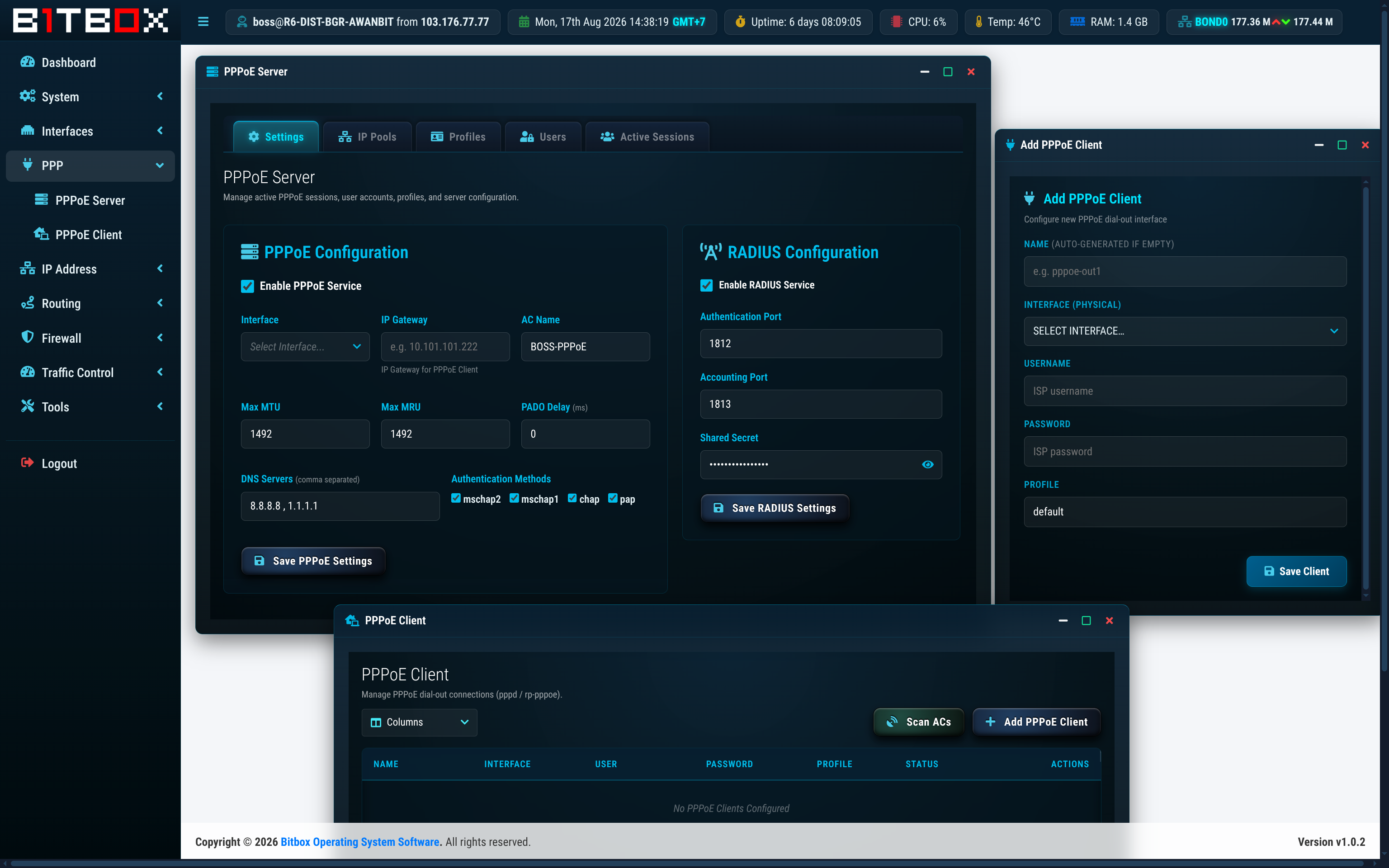PPPoE Server & Client